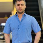پیراهن آستین کوتاه مجلسی برند MNR آبی