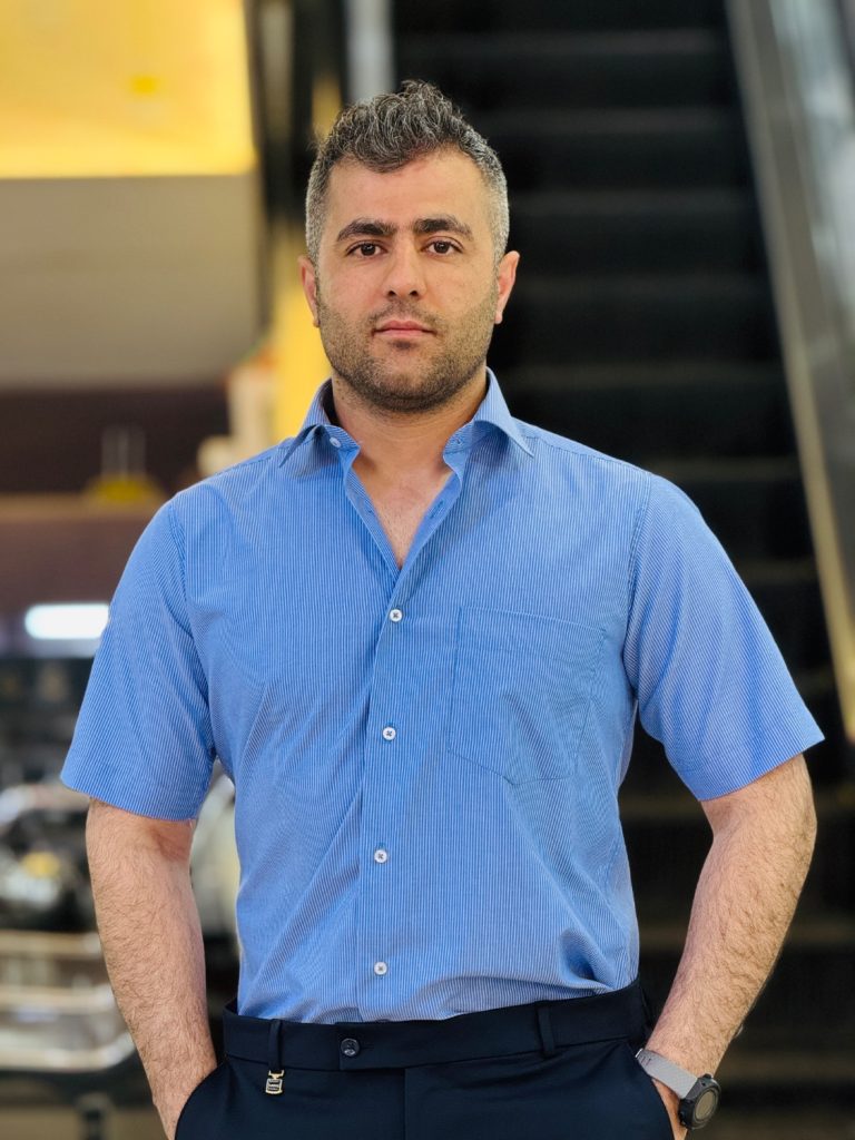 پیراهن آستین کوتاه مجلسی برند MNR آبی